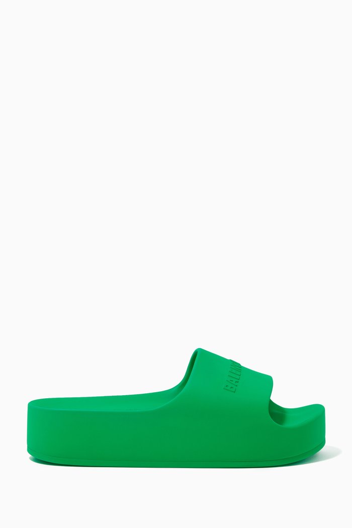 

Chunky Slides in Rubber, Green