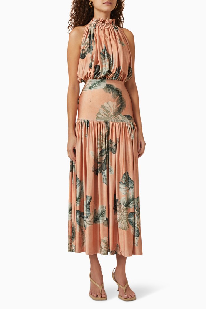 

Solstice High Midi Dress, Orange