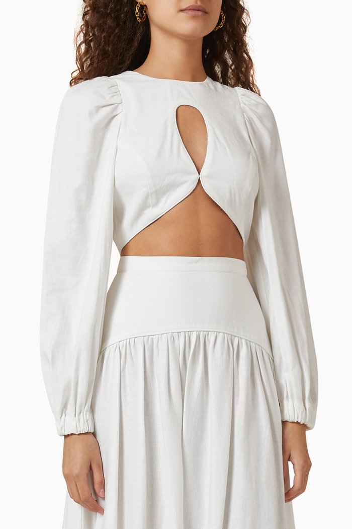 

Meadows Cut-out Top, Neutral