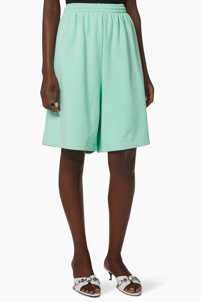 

Sweat Shorts in Organic Cotton, Green