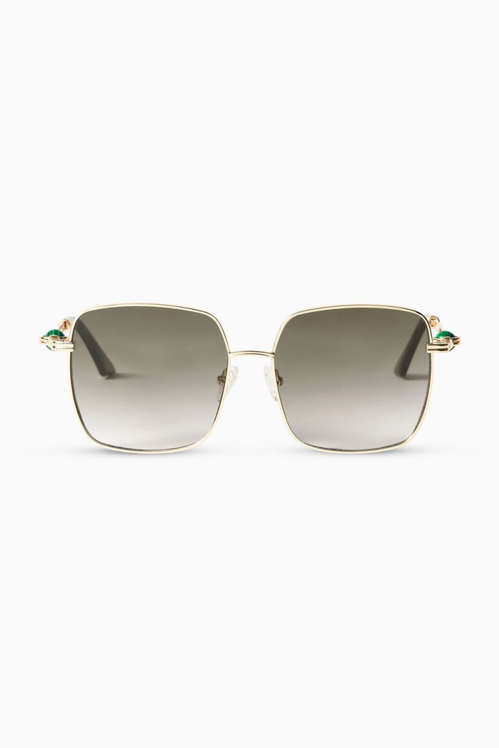 

x Missoma Aquarius Sphere Sunglasses in Metal, Gold