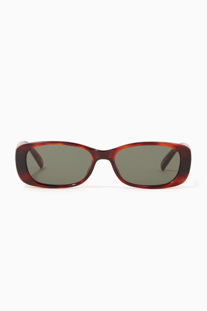 

Unreal Rectangle Sunglasses, Brown