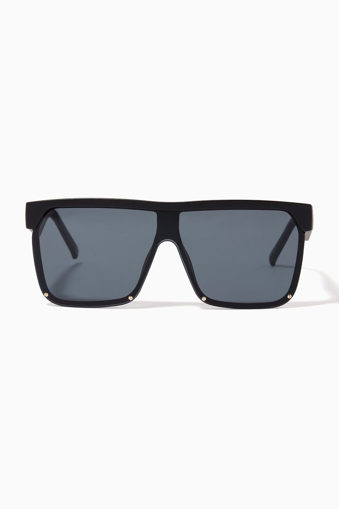 

Thirstday D-frame Sunglasses in BPA-free Plastic, Black