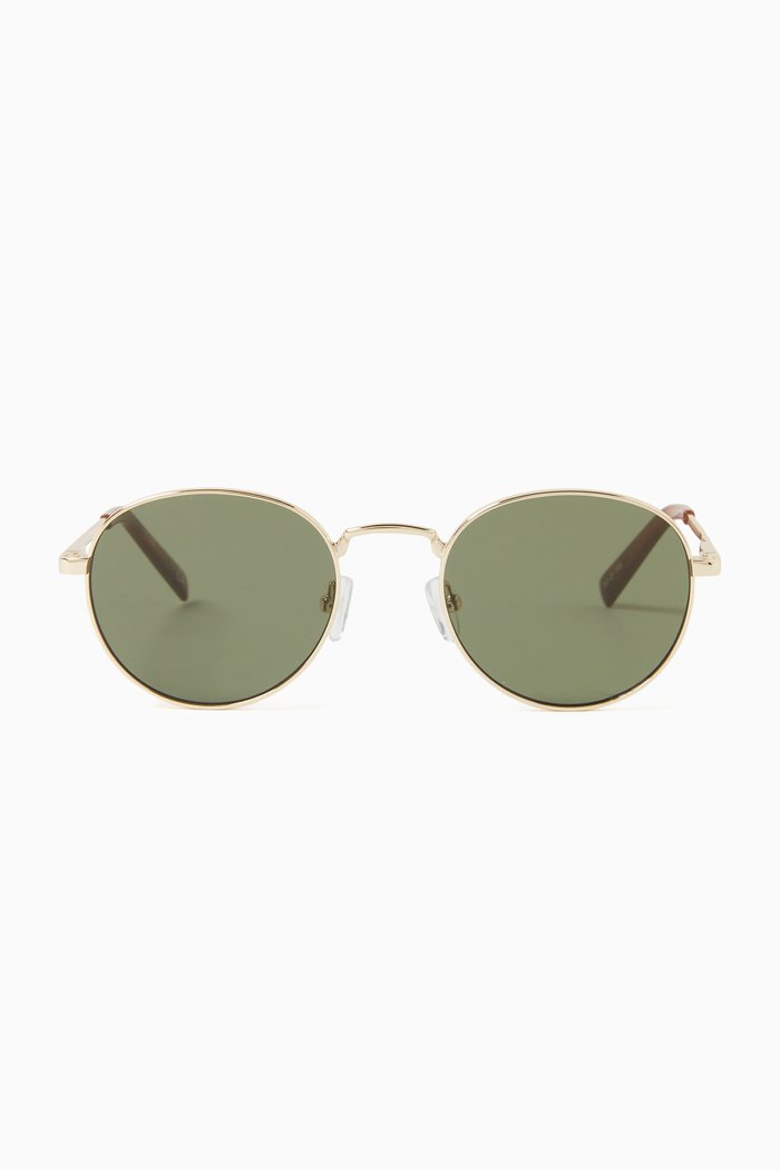 

Lost Legacy Round Sunglasses in Metal, Green