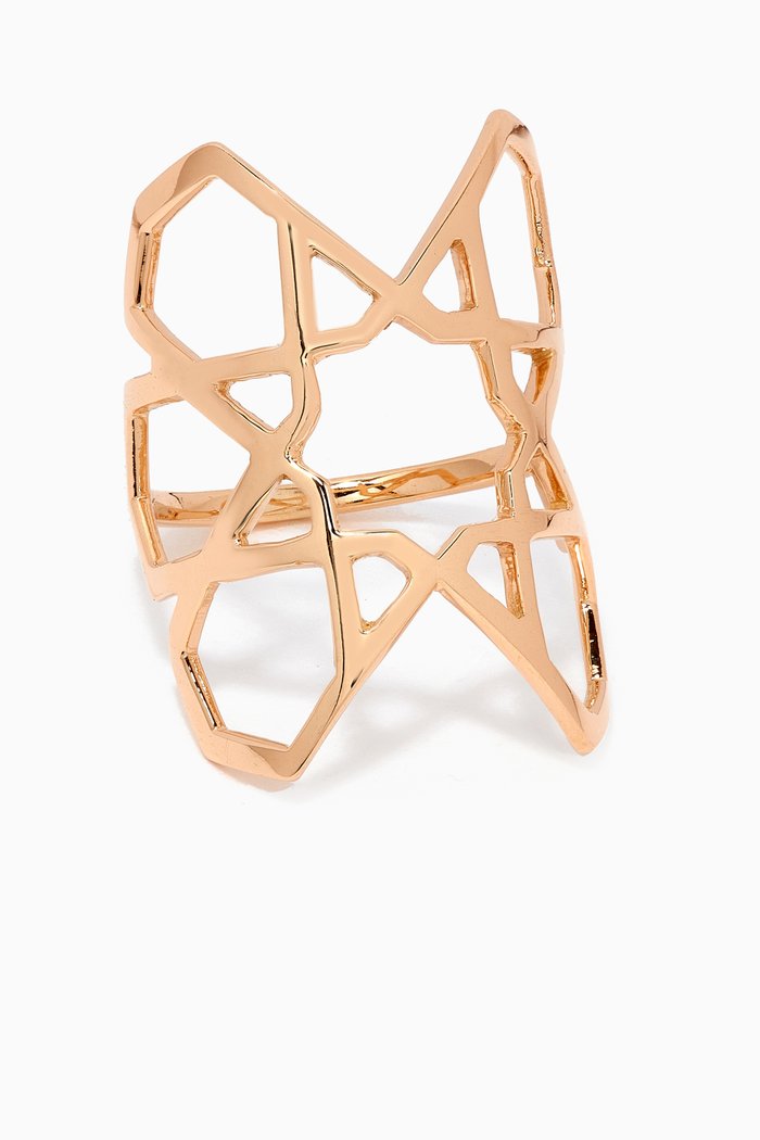 

Arabesque Deco Ring in 18kt Rose Gold