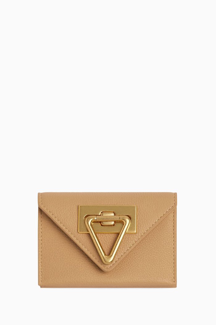 

Business Card Case in Grained Leather, Neutral