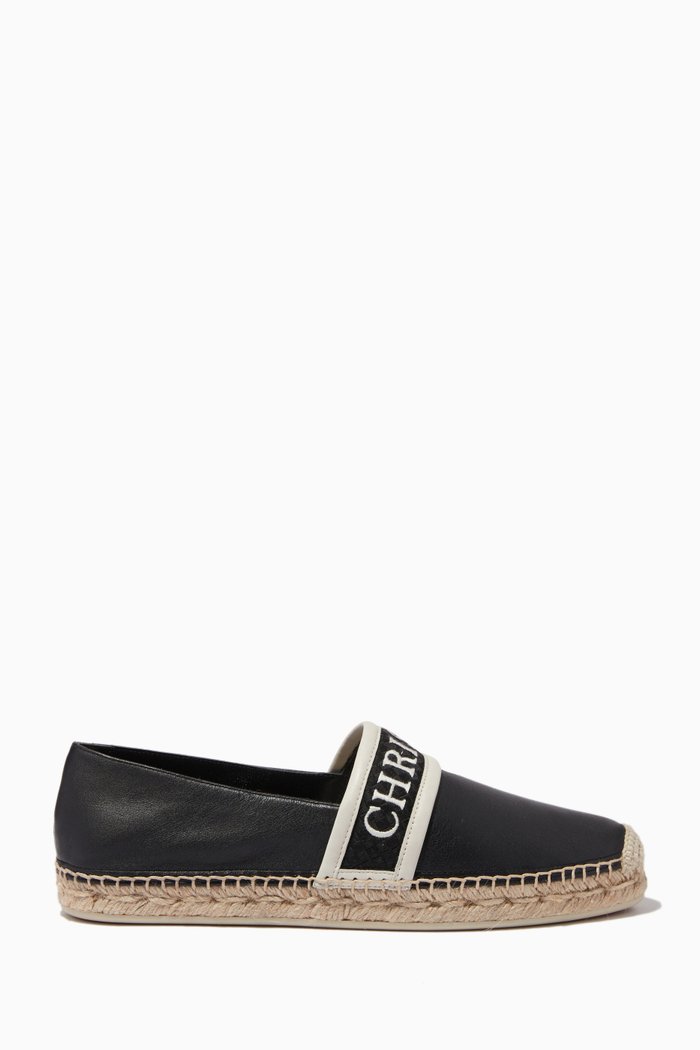 

Nanoletta Espadrilles in Calf Leather, Black