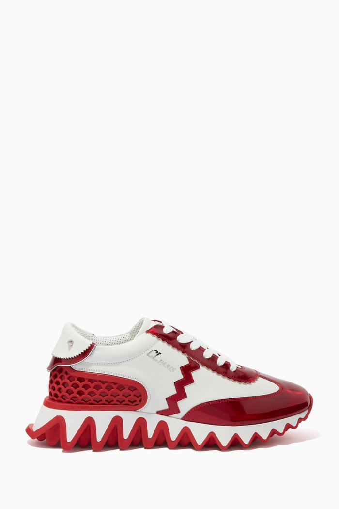 

Loubishark Sneakers in Neoprene & Leather, Multicolour