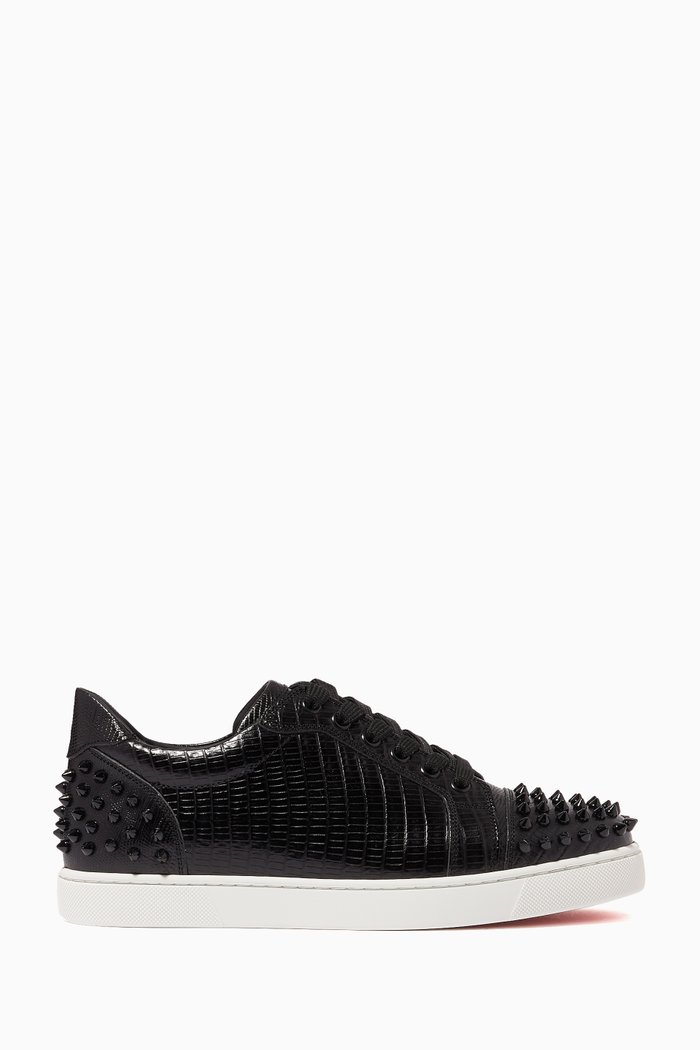 

Vieira 2 Sneakers Lizard-embossed Calf Leather, Black