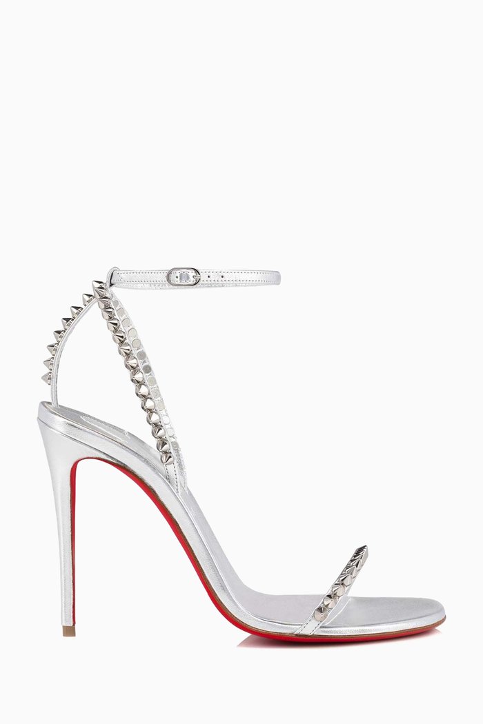 

So Me Spike Sandals in Nappa, Silver