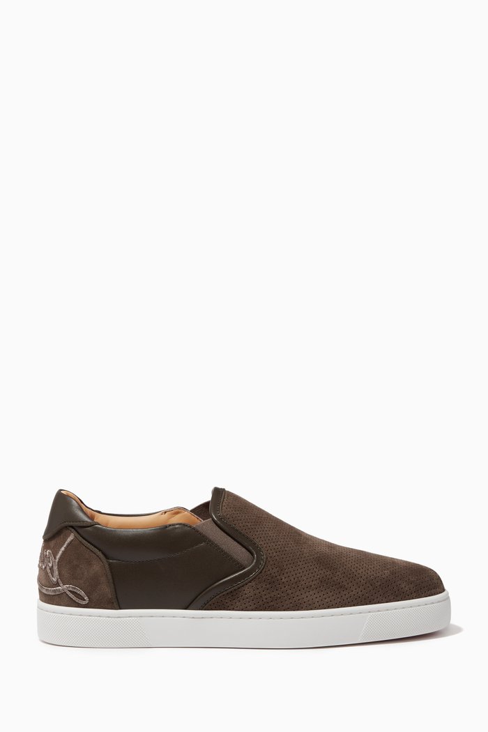 

Fun Sailor Boat Sneakers in Suede, Brown