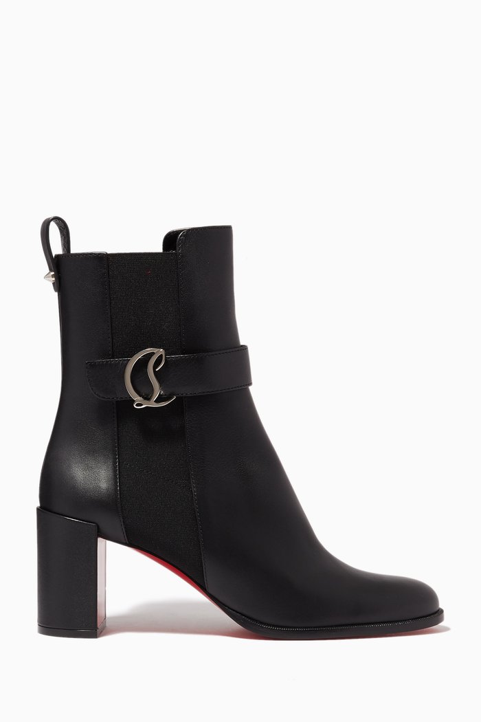 Chelsea 70mm Ankle Boots in Calf Leather, Black