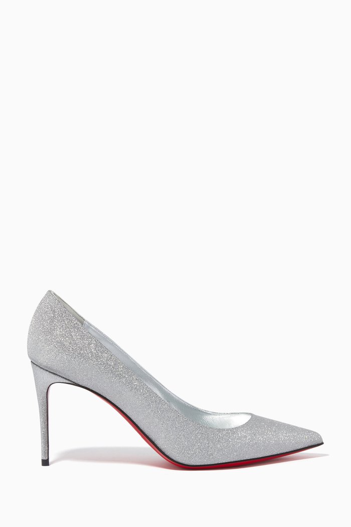 

Kate 85 Pumps in Glitter Leather, Silver