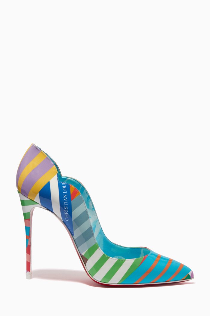 Hot Chick 100mm Pumps in Patent Leather, White