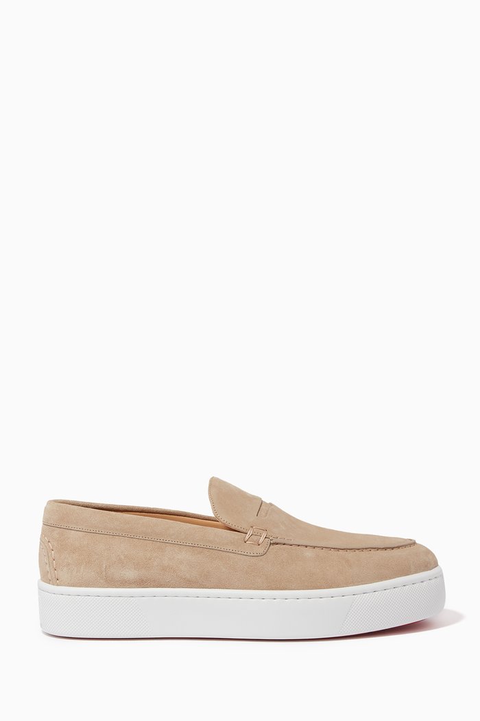 

Paqueboat Flats in Crosta Leather, Neutral