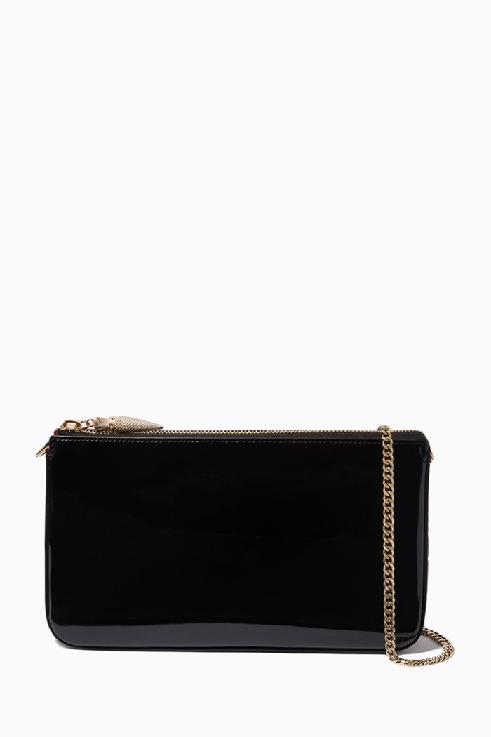 

Loubila Pouch in Patent Leather, Black