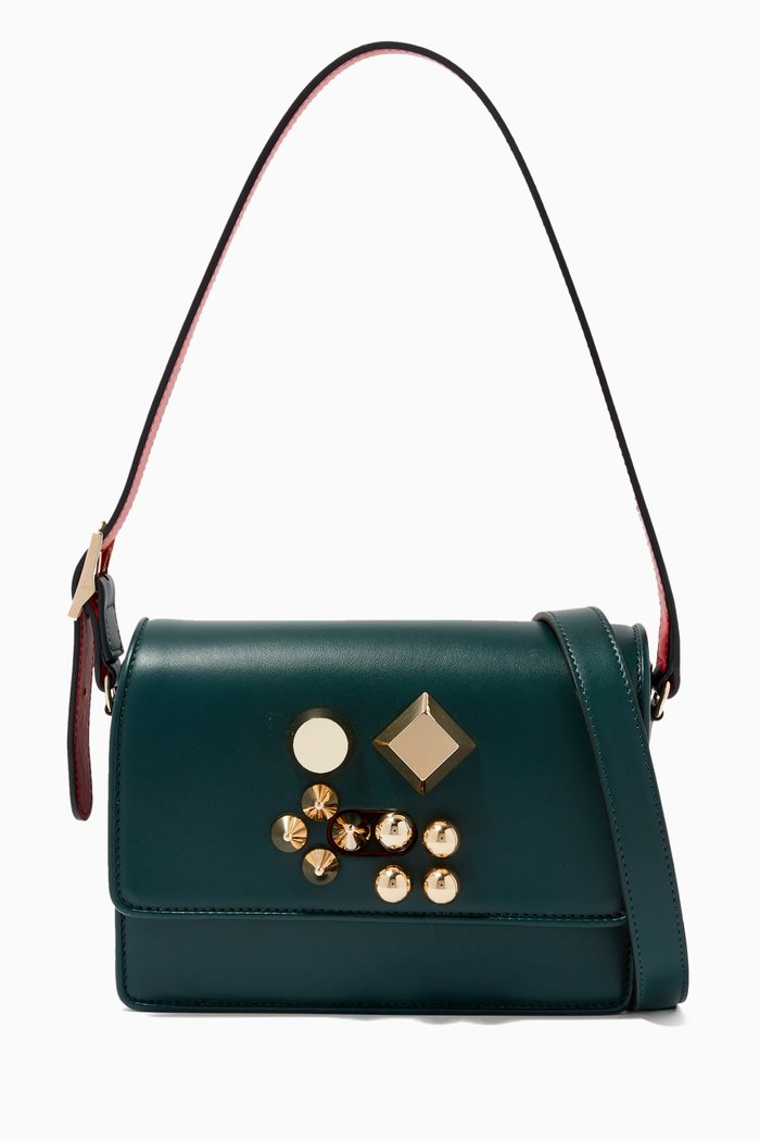 

Carasky Crossbody Bag in Leather, Green