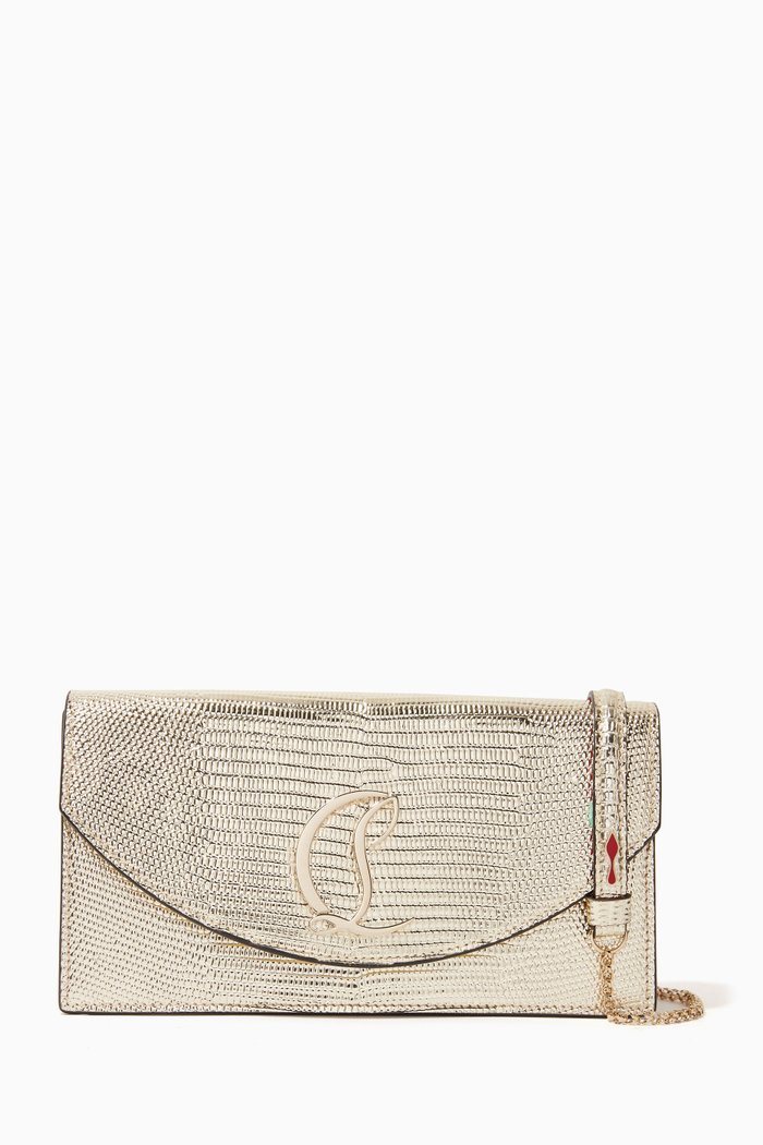 

Loubi54 Crossbody Bag in Calf Lizzy, Neutral