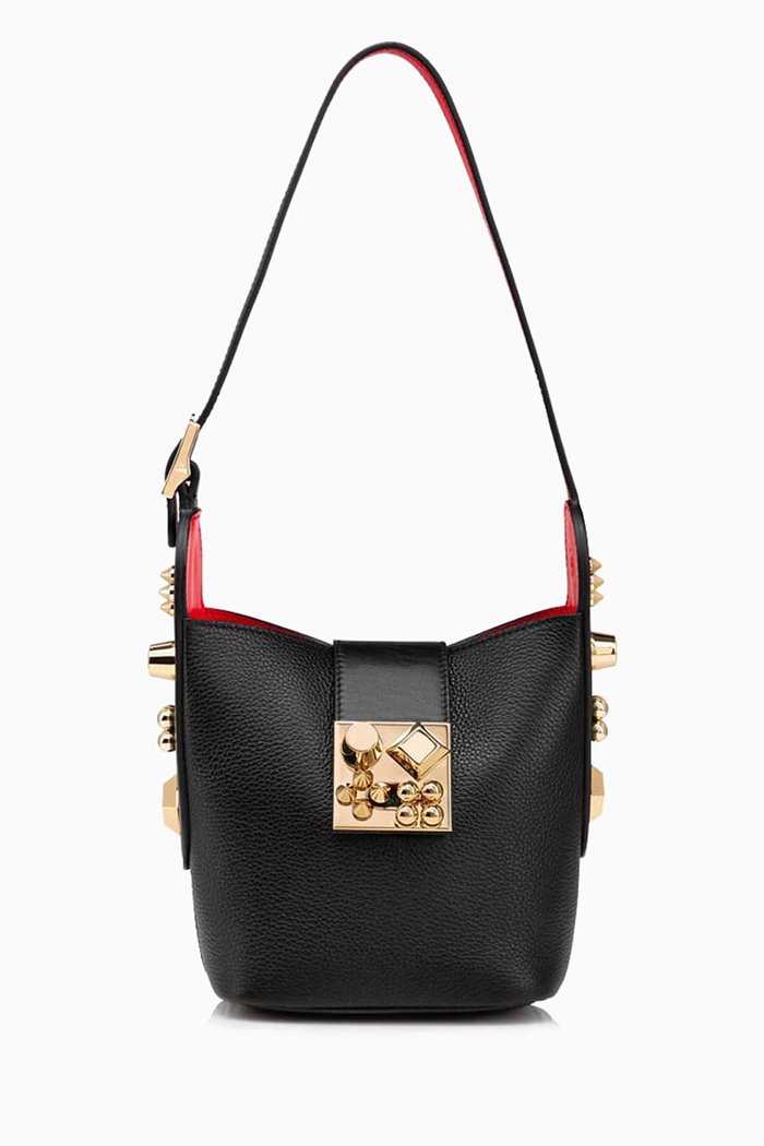 

Carasky Bucket Bag in Calf Leather, Black