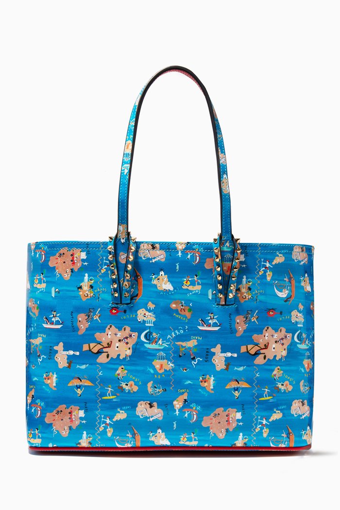 

Cabata Small Tote Bag in Patent Leather, Multicolour