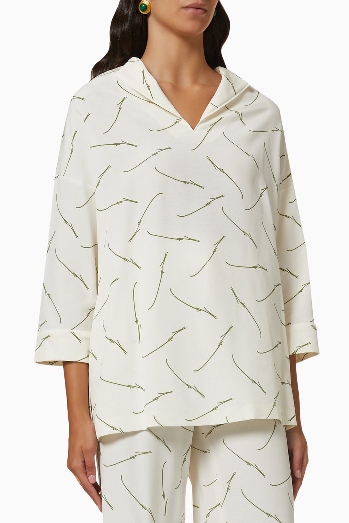 

Ilsa Shirt in Silk, White