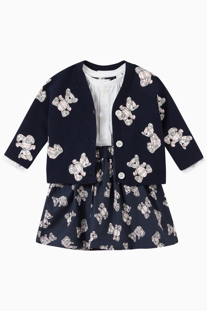

Thomas Bear Three-piece Gift Set in Cotton, Blue