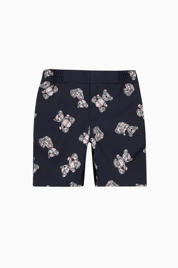 

Leonard Bear Print Shorts, Blue
