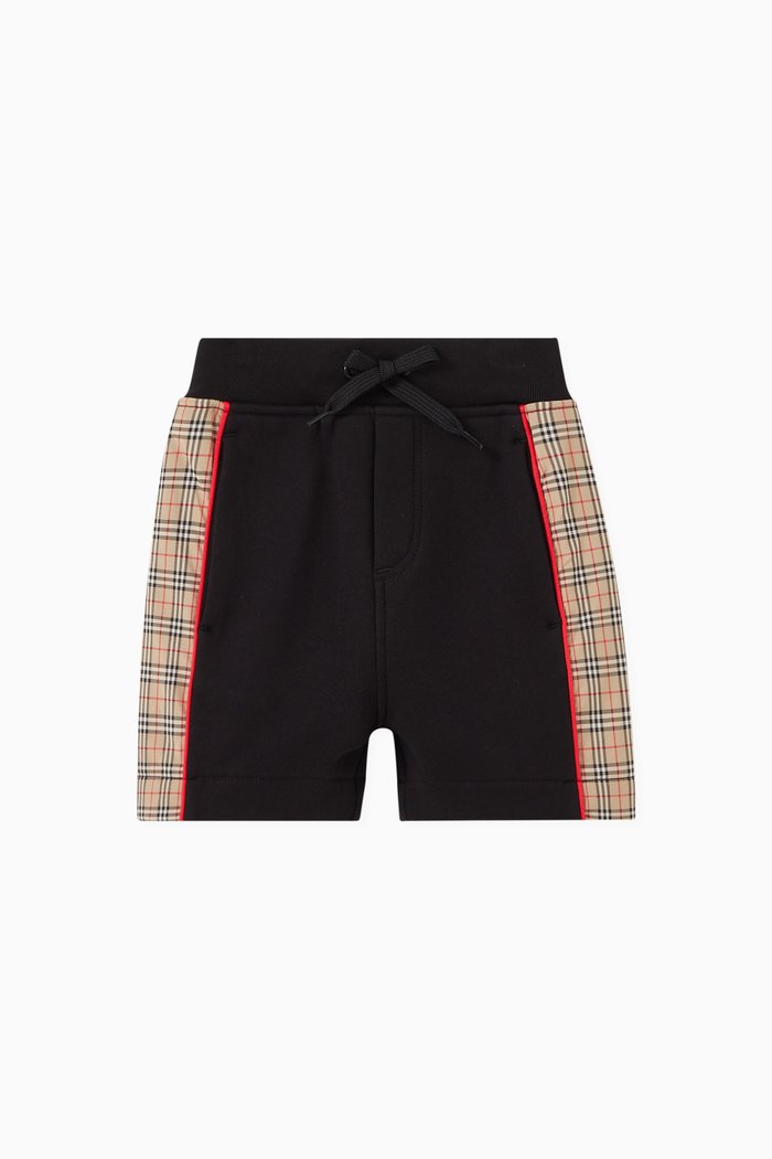 

Jonah Pattern Shorts in Cotton Shorts, Black