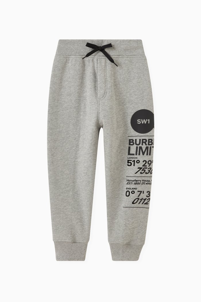 

Joel Address Print Sweatpants in French Terry, Grey