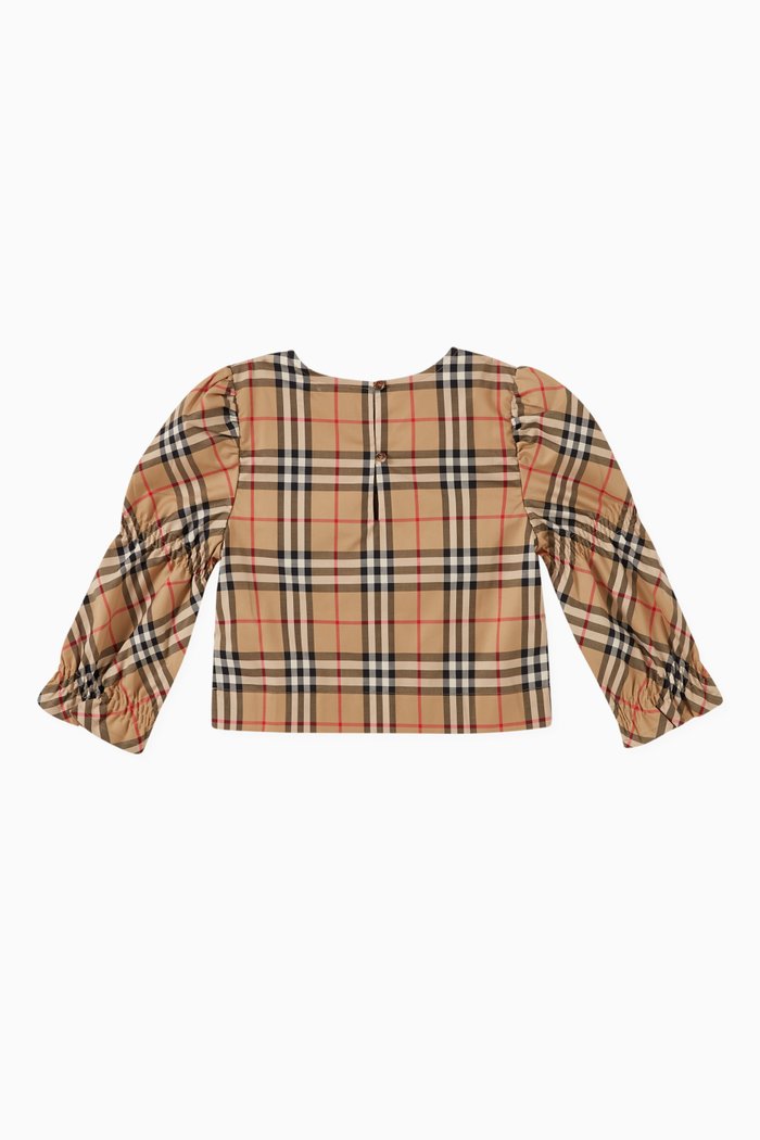 

Susanna Puff Sleeve Top in Cotton, Neutral