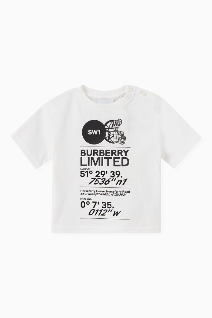 Joel Graphic Print T-shirt in Cotton, White