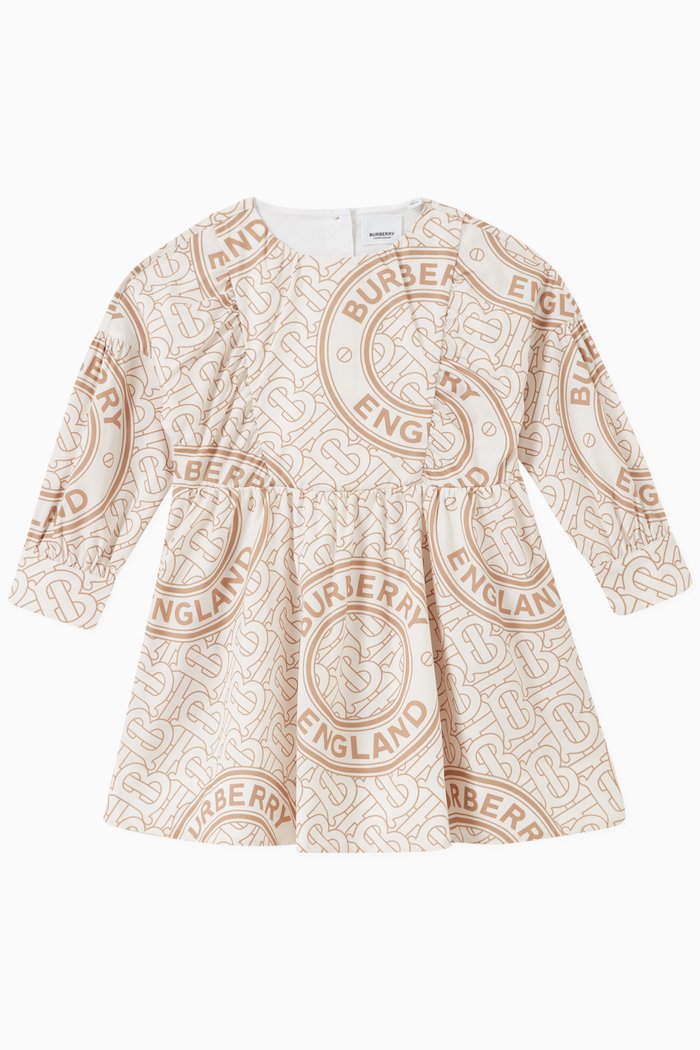 

Montage Print Dress in Cotton, Neutral