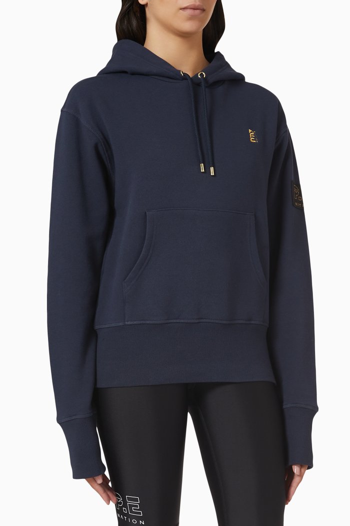 

Universal Hoodie in Organic Cotton Jersey, Blue
