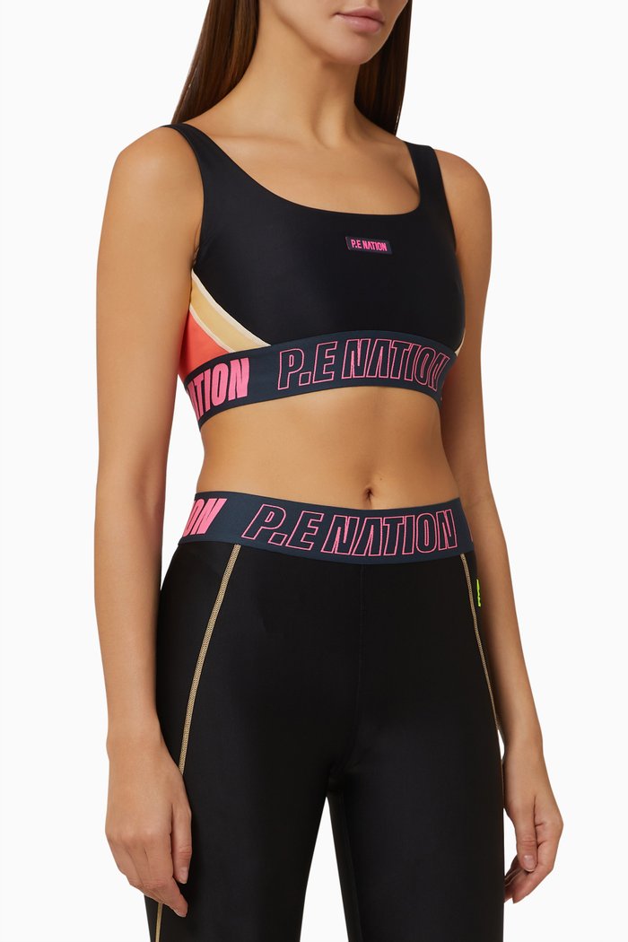 

Left Field Sports Bra, Black