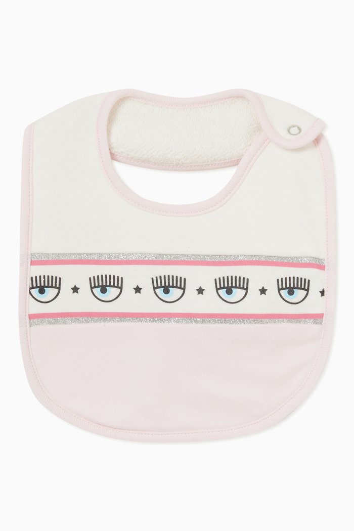 

Logomania Bib in Cotton, Neutral