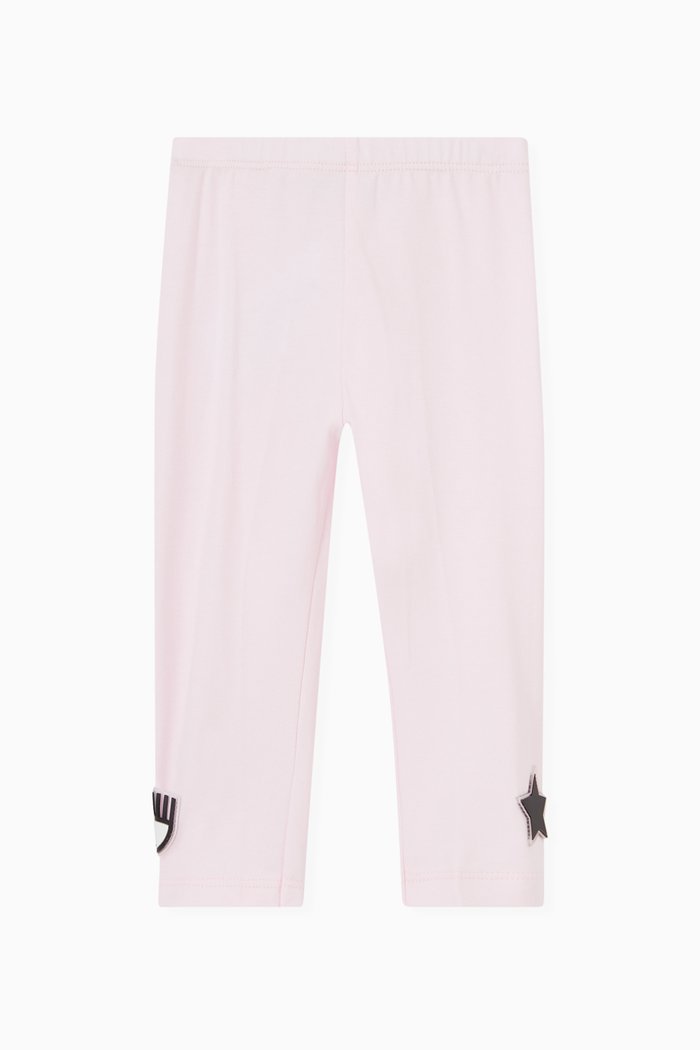 

Eye Star Leggings in Cotton Jersey, Pink