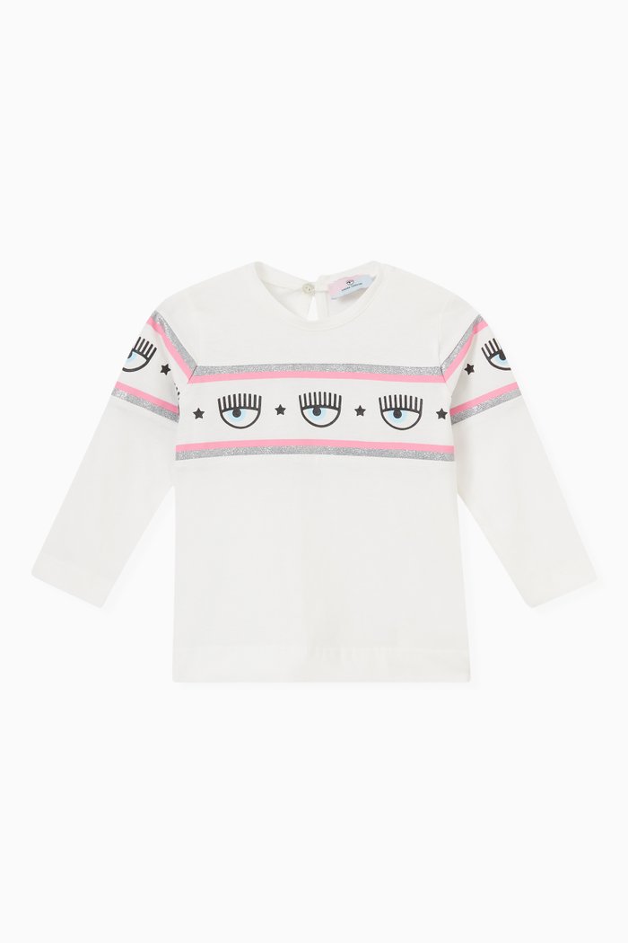

Maxi Logomania Band T-shirt in Cotton Jersey, Neutral