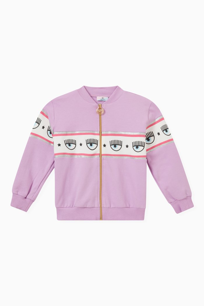 

Logo Band Bomber Jacket, Purple