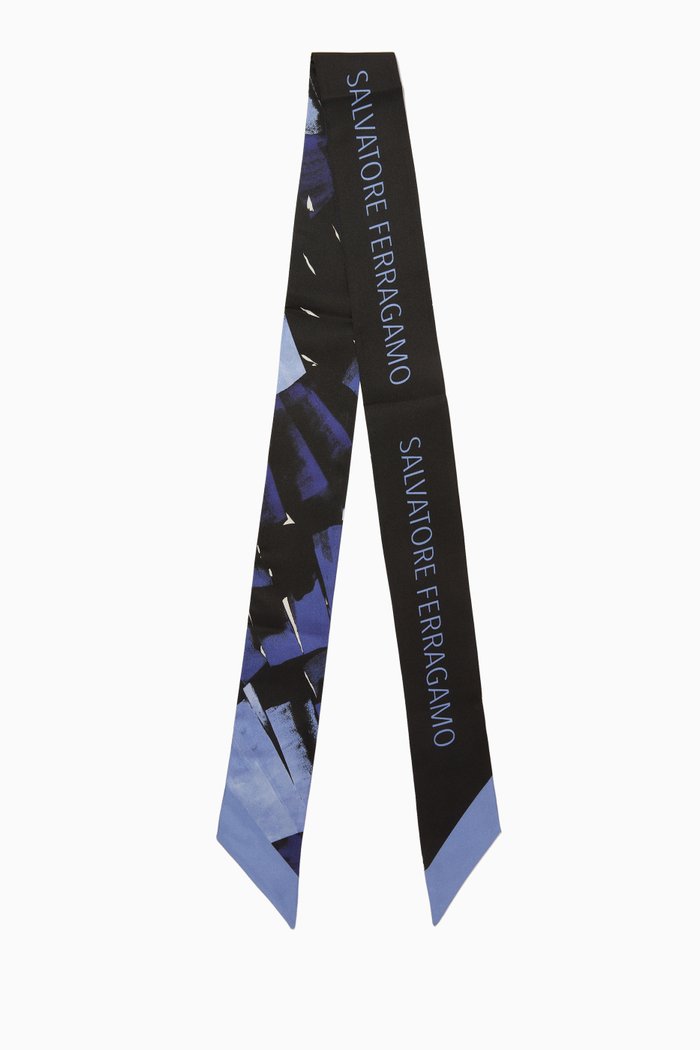 

Palme Band in Silk Twill, Black