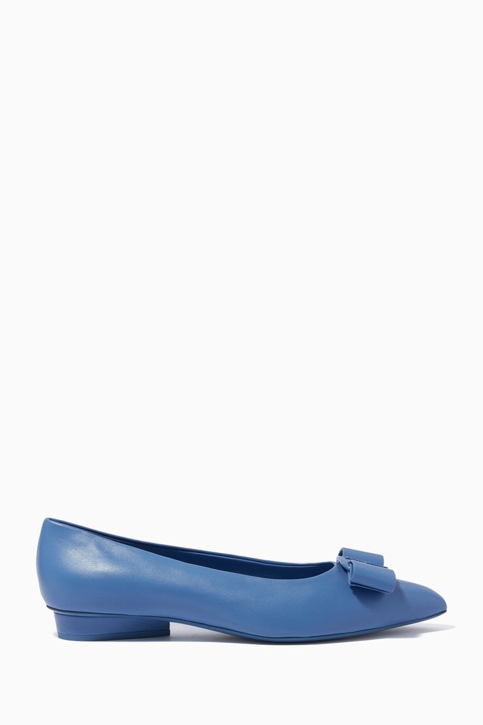 

Viva Ballet Flats in Nappa, Blue