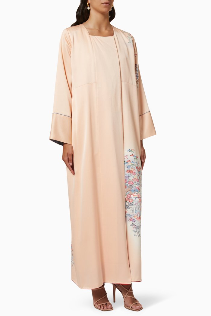

Kimono Abaya in Silk, Pink