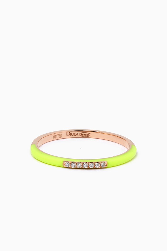 

Band Ring in 14kt Rose Gold & Diamonds