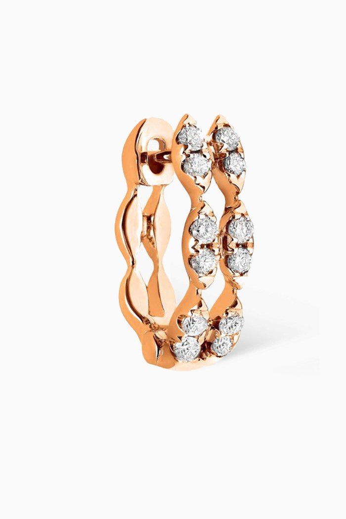 

Wave Single Earring in 18kt Rose Gold