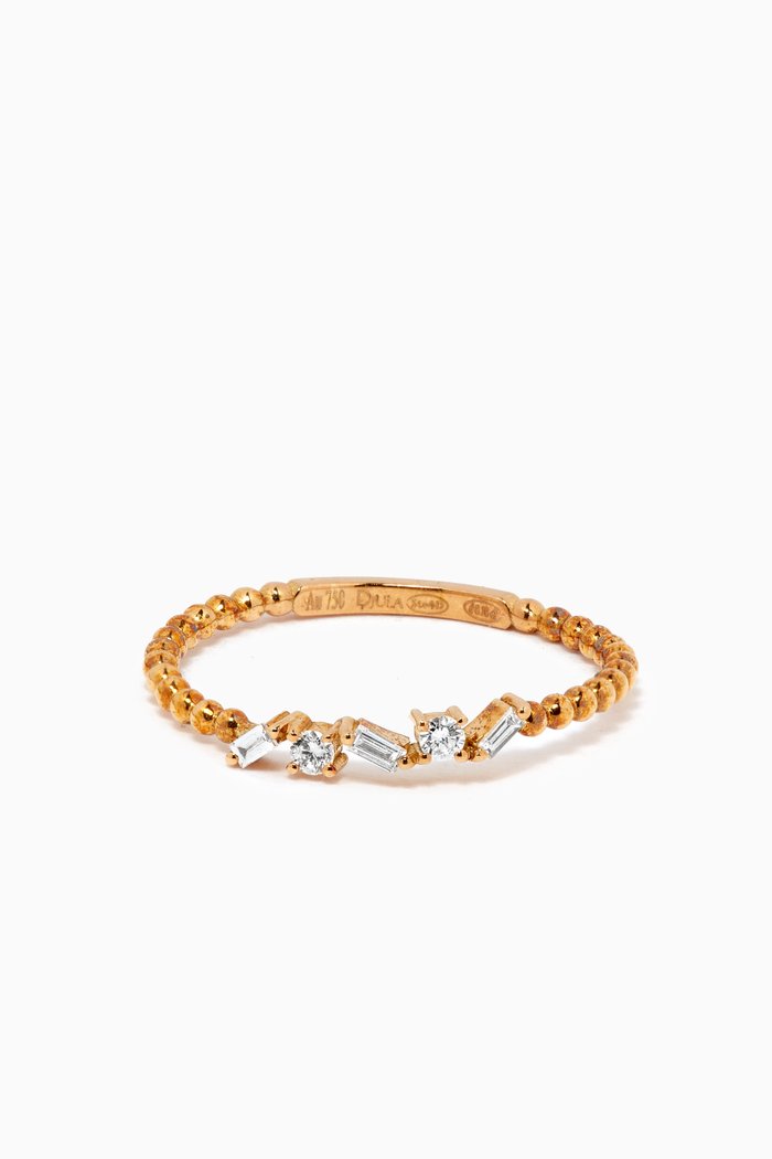 

Multi-baguettes Diamond Ring in in 18kt Gold, Yellow