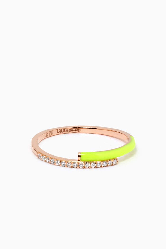 

Wrapover Diamonds Band Ring in 18kt Rose Gold