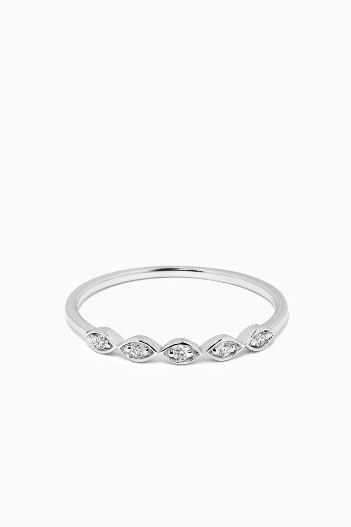 

Accumulation Ring in 18kt White Gold
