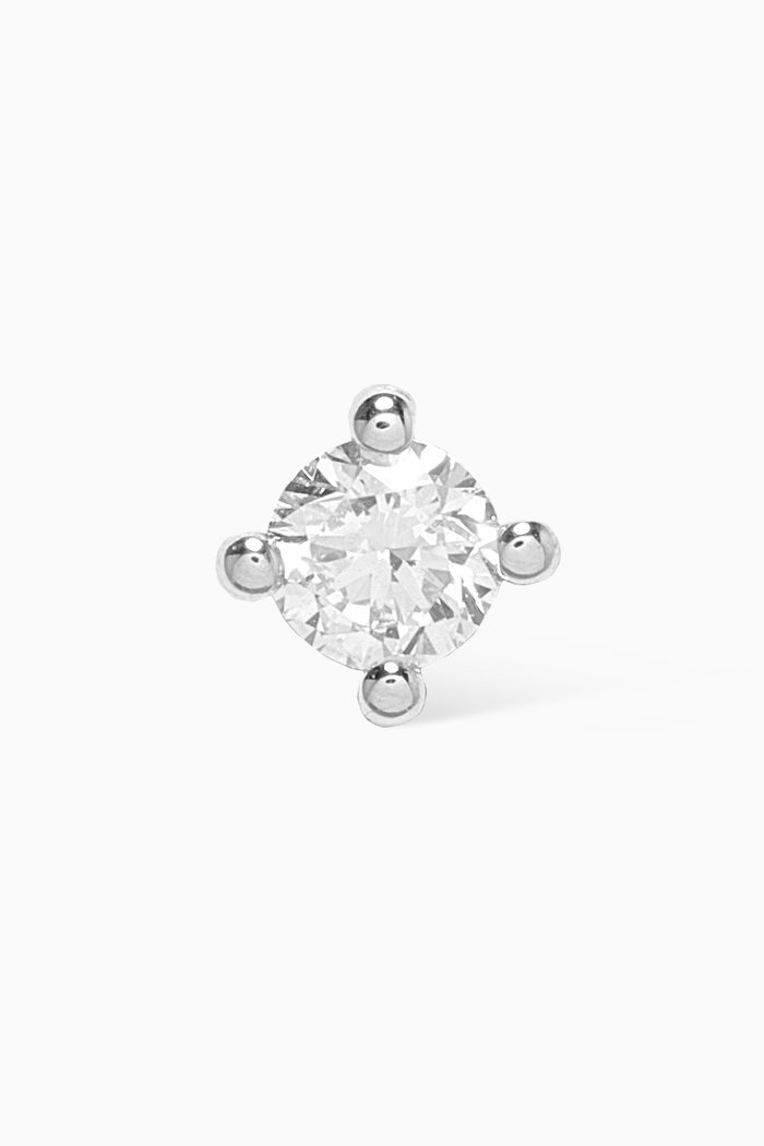 

Solo Diamond Bar Single Earring in 18kt White Gold