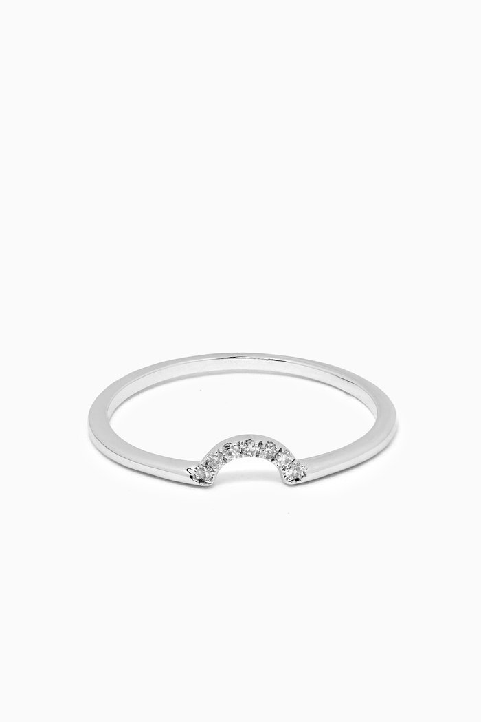 

Bow Diamonds Ring in 18kt White Gold