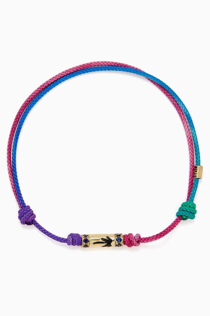 

Palm Tree Cord Bracelet in 14kt Yellow Gold