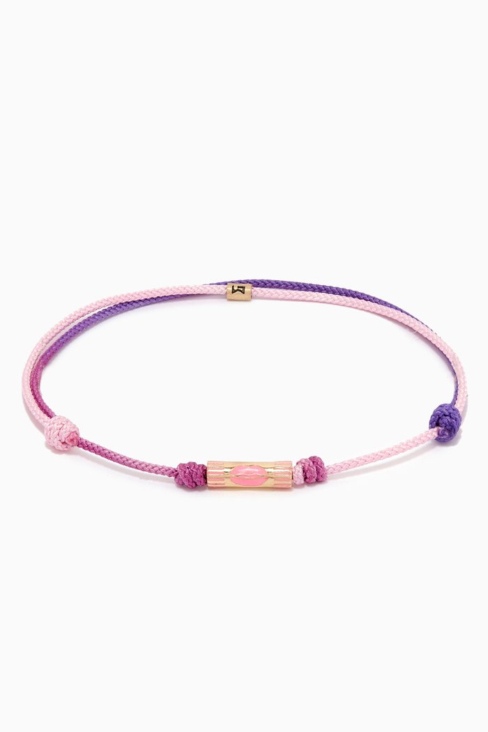 

Lips Cord Bracelet in 14kt Yellow Gold